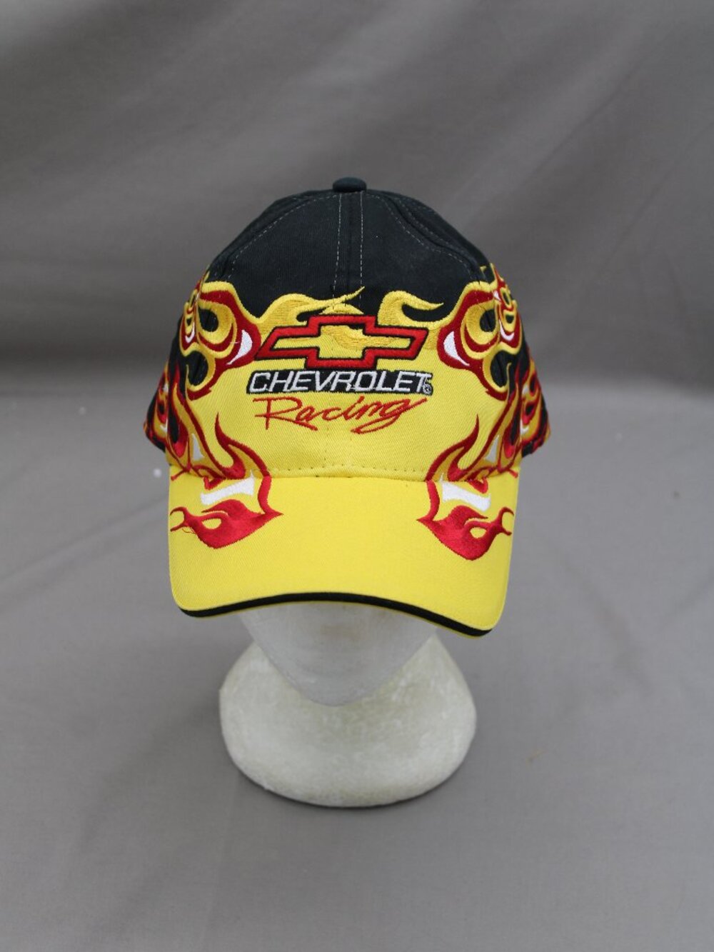 Car Racing Hat - Chevrolet Racing Flag Graphics - Adult Gripback